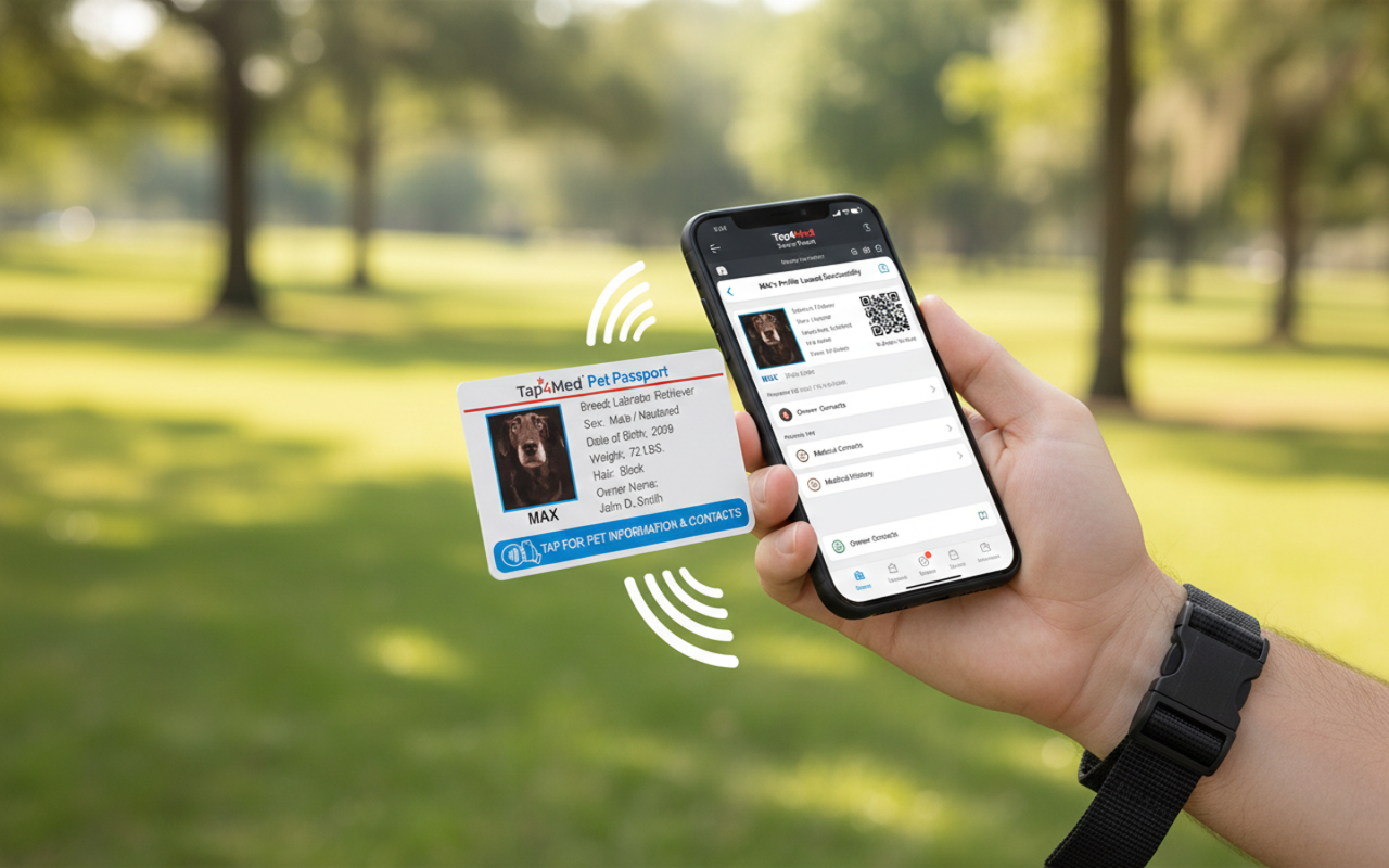 tap4med pet passport: one tap medical & contact card for pets tap4med pet passport: one tap medical & contact card for pets